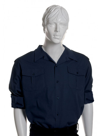 Chemise coton marine - CARRICK France