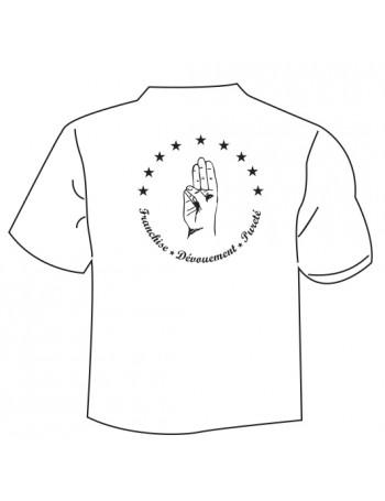 T.Shirt  "Devise" blanc
