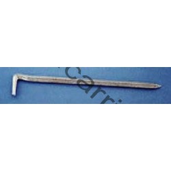 Piquets en acier (x 5) section carrée - 16 cm - CARRICK France