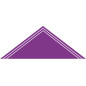 Foulard 2 liserés - fond violet