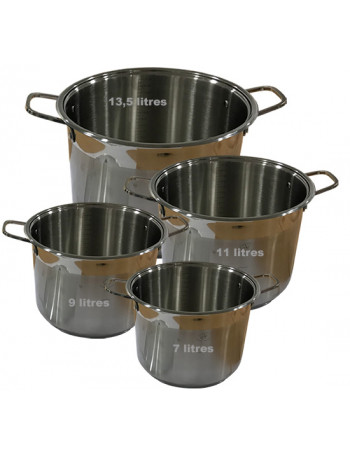 Lot de 4 gamelles collective - Gamelle scoute pour feu de bois