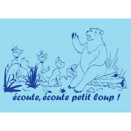T.Shirt  «Ecoute Petit Loup » - T.Shirt de camp pour le scoutisme