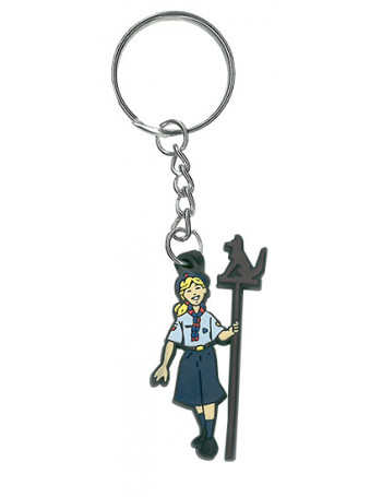 Porte clé Louvette avec mât - Objets cadeaux scouts