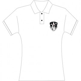 Polo piqué femme blanc - école Saint Thomas