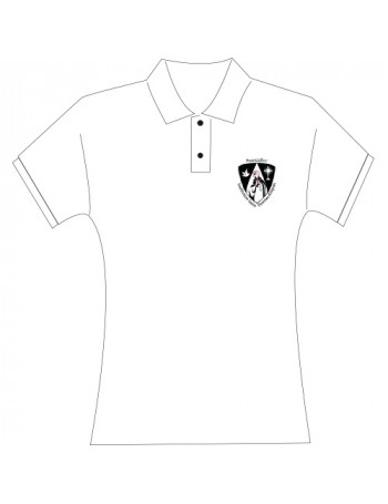 Polo piqué femme blanc - école Saint Thomas