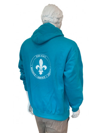 Sweat capuche TURQUOISE scout