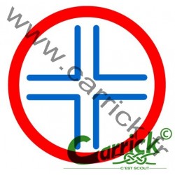 Badge scout - secouriste - CARRICK France
