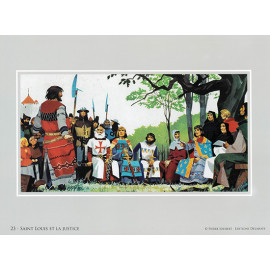 Estampe Saint Louis et la Justice - Univers Pierre Joubert