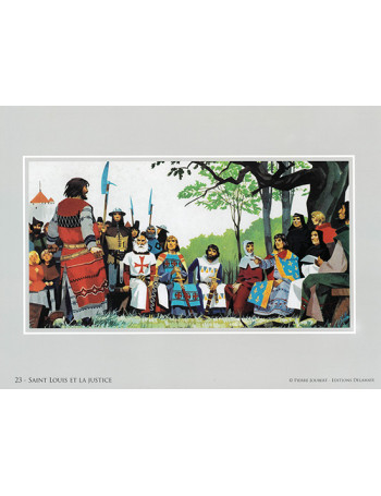 Estampe Saint Louis et la Justice - Univers Pierre Joubert