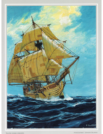 Estampe Toutes voiles dressées - Univers Pierre Joubert