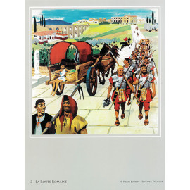 Estampe La route romaine - Univers Pierre Joubert