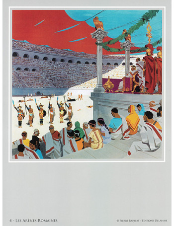 Estampe Les arènes romaines - Univers Pierre Joubert