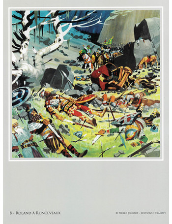 Estampe Roland à Roncevaux - Univers Pierre Joubert