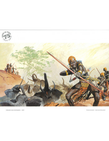 Estampe L'année des éléphants - Univers Pierre Joubert