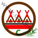 Badge scout - campeur - CARRICK France