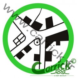 Badge scout - topographe - CARRICK France