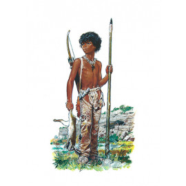 Estampe Enfant Préhistoire - Univers Pierre Joubert