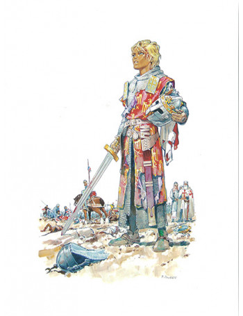 Estampe Baudouin IV de Jérusalem - Univers Pierre Joubert