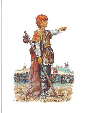 Estampe Etienne, croisade des enfants - Univers Pierre Joubert