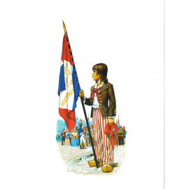 Estampe Porte drapeau Révolutionnaire - Univers Pierre Joubert