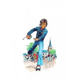 Estampe Ecolier moderne - Univers Pierre Joubert