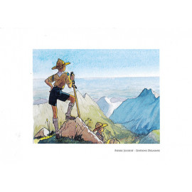 Dessin Horizon vu du sommet - PJ - Univers Pierre Joubert