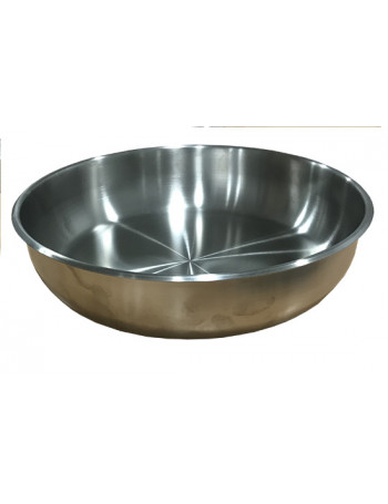 Poêle inox - 28 cm - Gamelle scoute pour feu de bois