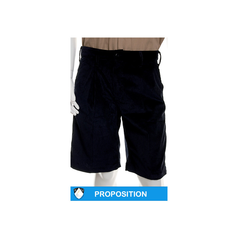 Culotte velours marine