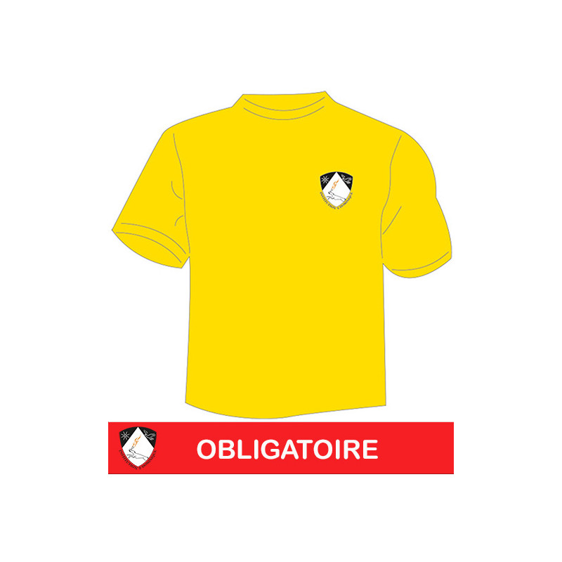 Tshirt sport jaune - La Baffe Tshirt sport jaune - La Baffe