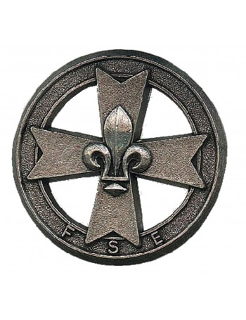 Croix bérêt métallique promesse GSE Scout d'Europe- CARRICK France