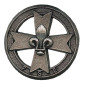 Croix de bérêt métallique GSE