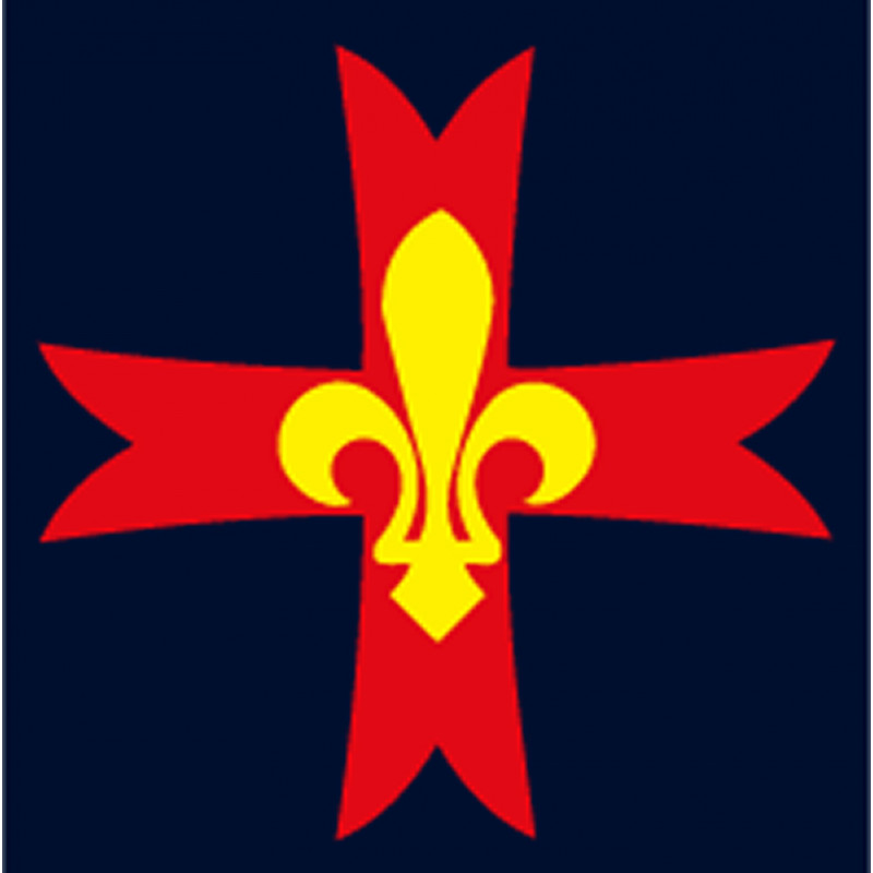Croix de poitrine marine
