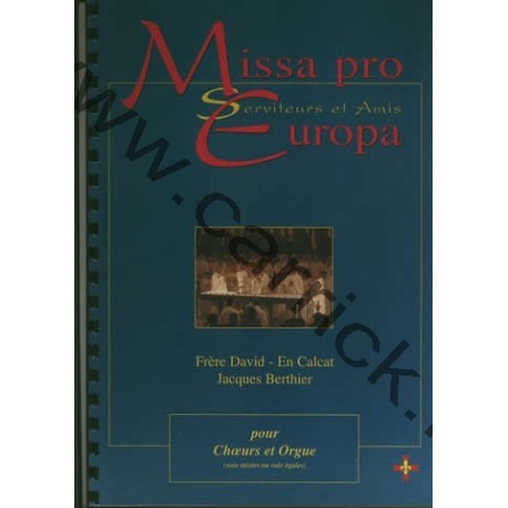 Missa pro Europa - partition ch½ur et orgue