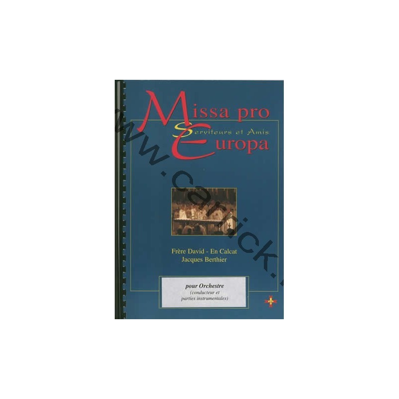 Missa pro Europa - partition orchestre - CARRICK France