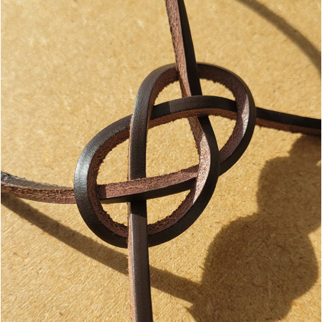 Lanière en cuir marron clair - CARRICK France