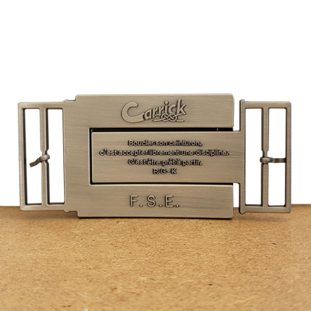 Boucle ceinturon GSE argent