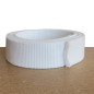 Ceinture blanche en tresse de coton