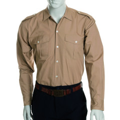 Chemise coton beige - CARRICK France