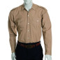 Chemise coton beige