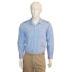 Chemise coton ciel - CARRICK France