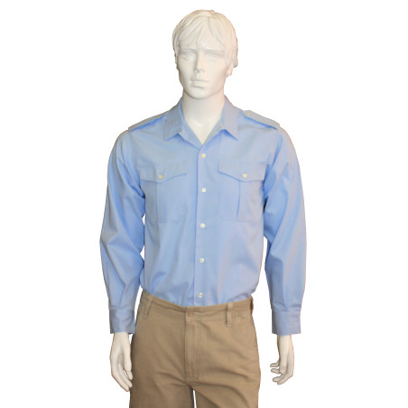 Chemise coton ciel - CARRICK France