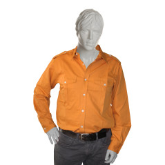 Chemise scoute coton orange - CARRICK France