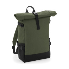 Sac à dos urban vert - rabat enroulable - CARRICK France