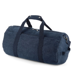Sac polochon bleu chiné - CARRICK France