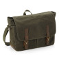Sacoche huilée vert olive