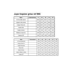 Jupe trapèze grise