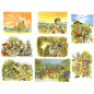 Lot de 8 cartes postales 'Vie Scoute'